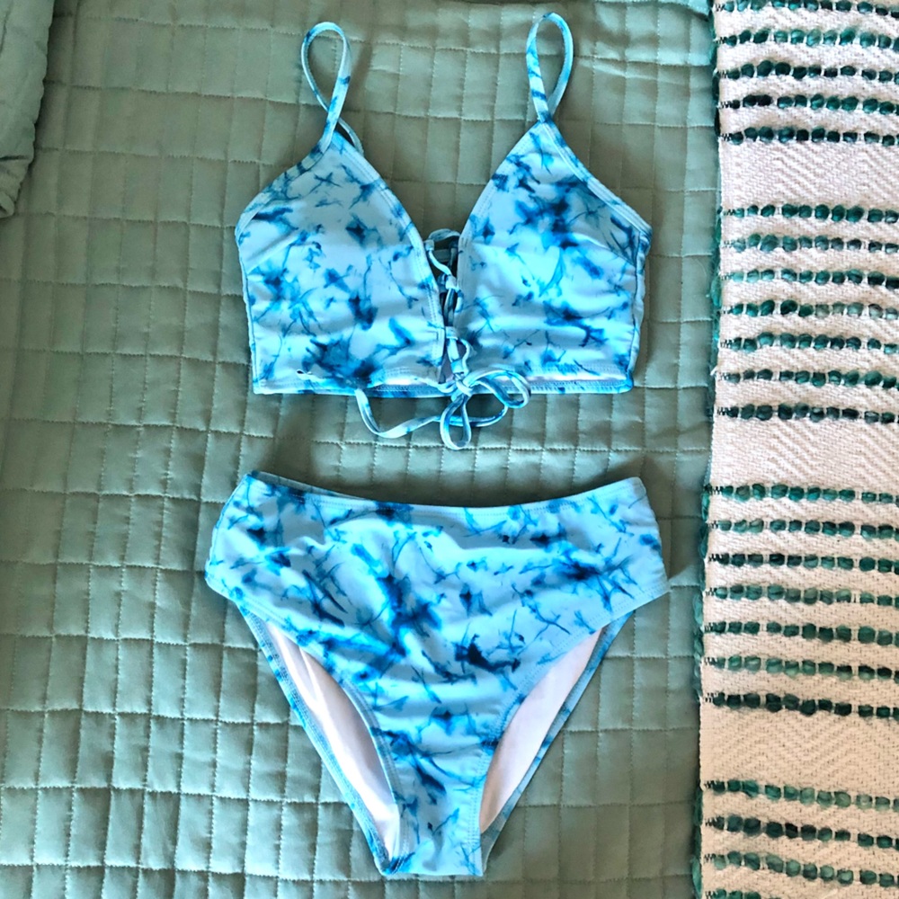 Blue Tie Dye Bikini